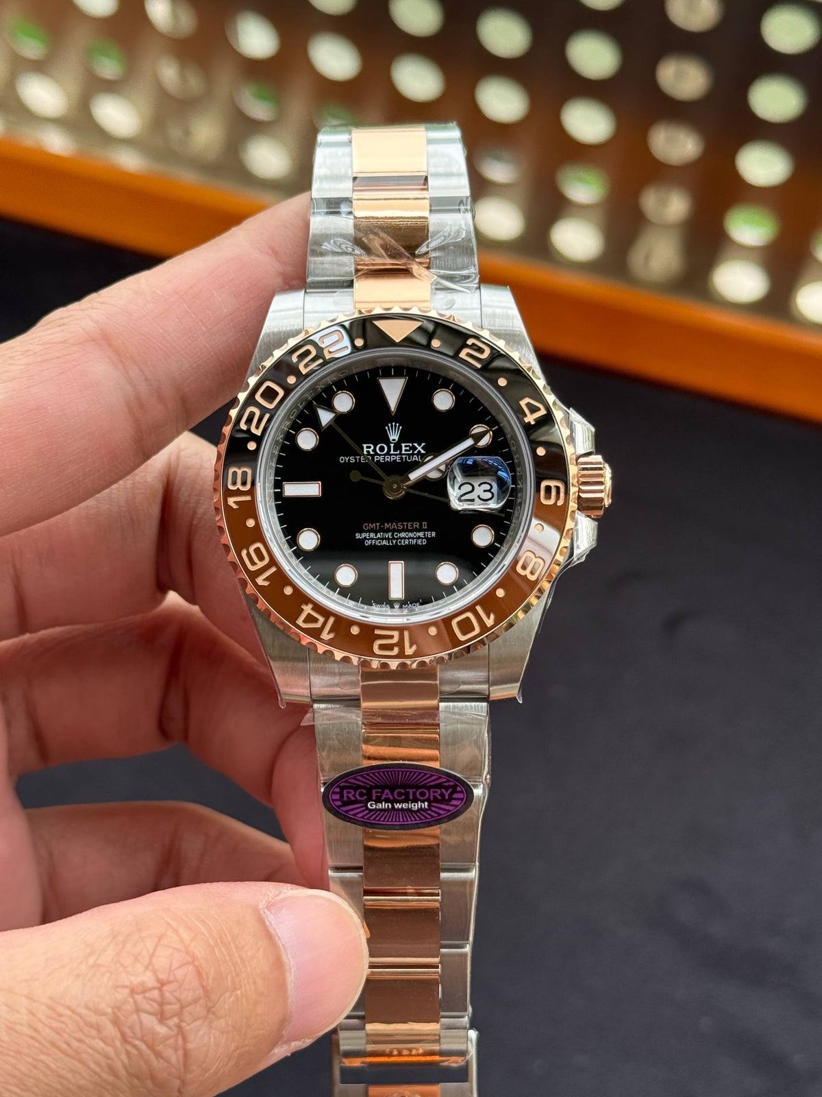 Rolex GMT Master II 126711 Rootbeer RC Factory Weight Gain Swiss Superclone Quality