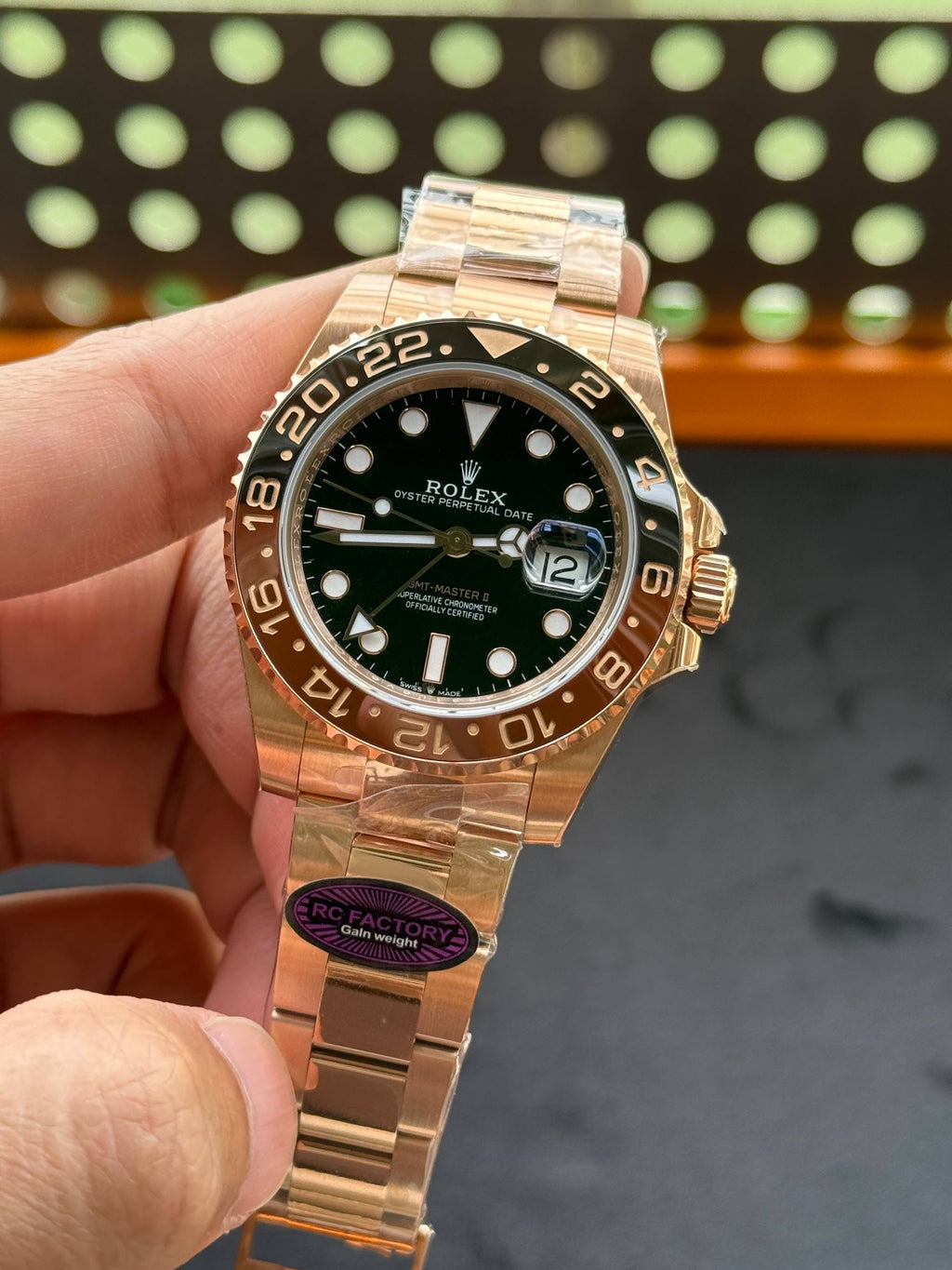 Rolex GMT Master II 126715 Rootbeer RC Factory Weight Gain Swiss Superclone Quality