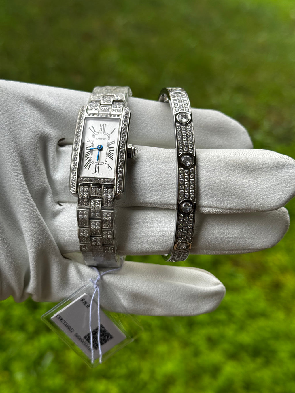 Cartier 3A+ Quality Tank Americaine Full icedout