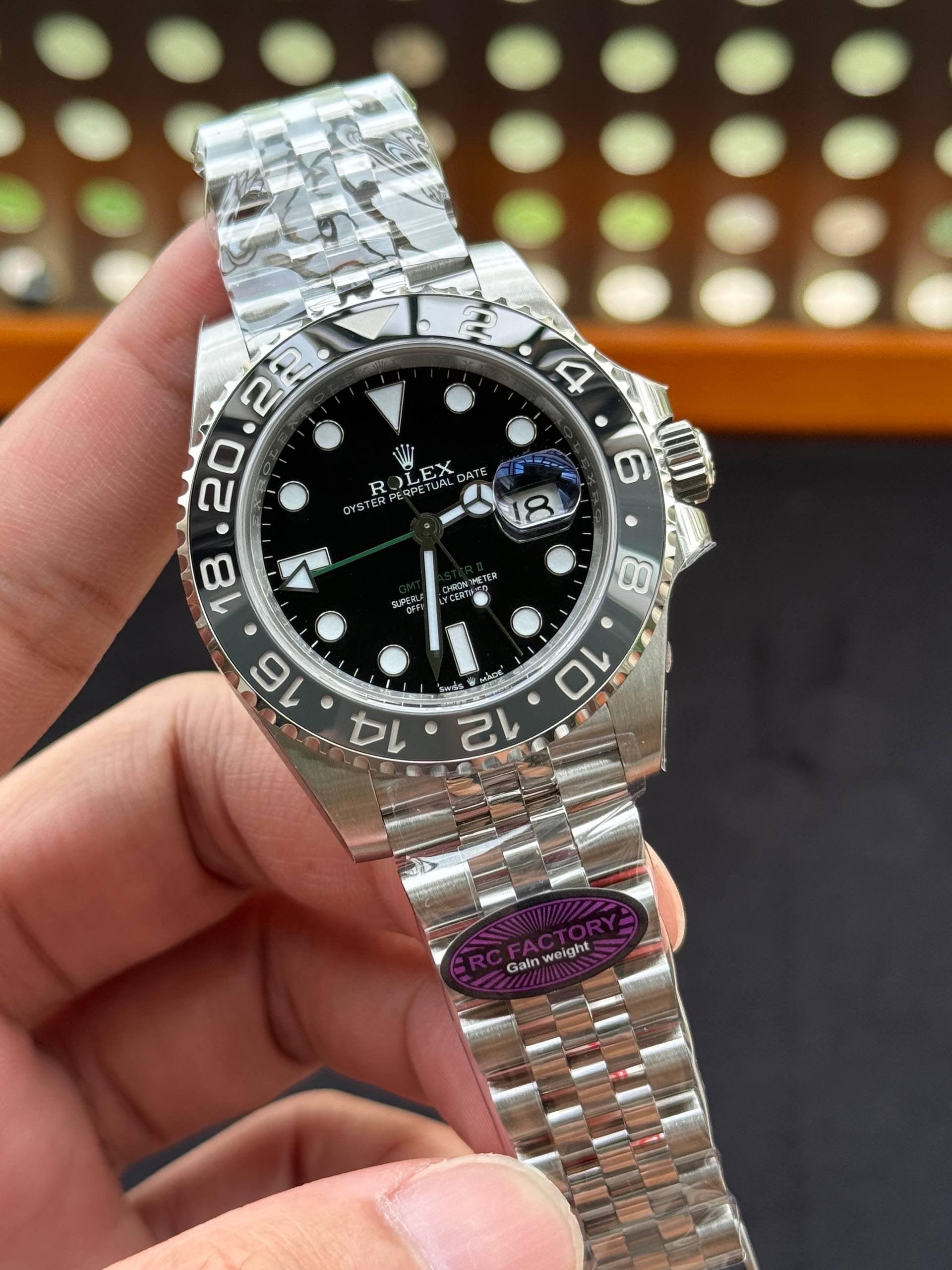 Rolex GMT Master II 126710 Bruce Wayne RC Factory Weight Gain Swiss Superclone Quality