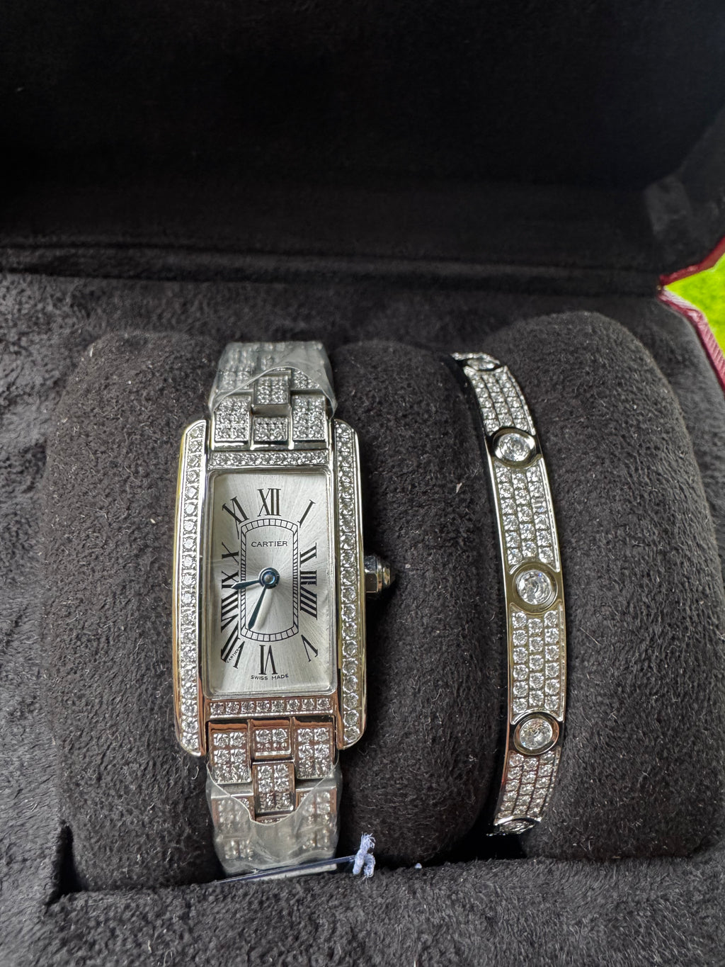 Cartier 3A+ Quality Tank Americaine Full icedout