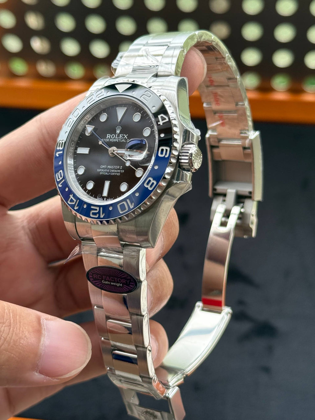 Rolex GMT Master II 126710 Batman RC Factory Weight Gain Swiss Superclone Quality
