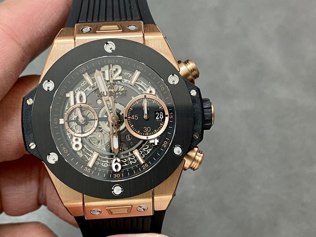 Hublot Swiss Superclone Quality Big Bang Unico King Gold Ceramic 45 mm