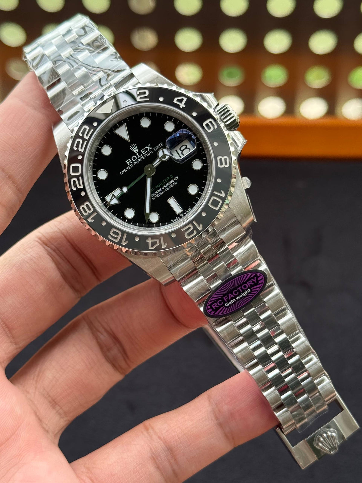 Rolex GMT Master II 126710 Bruce Wayne RC Factory Weight Gain Swiss Superclone Quality