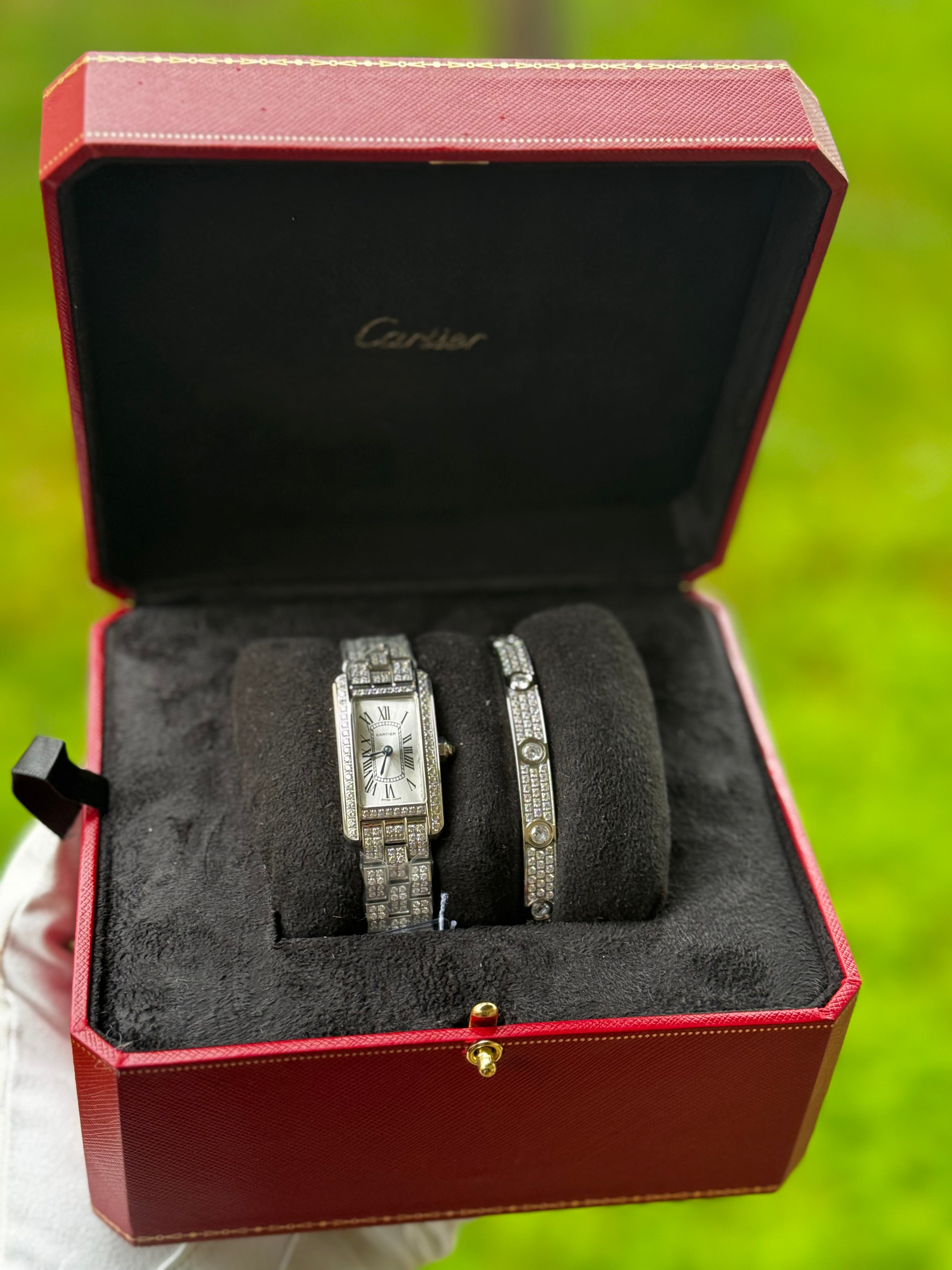 Cartier 3A+ Quality Tank Americaine Full icedout