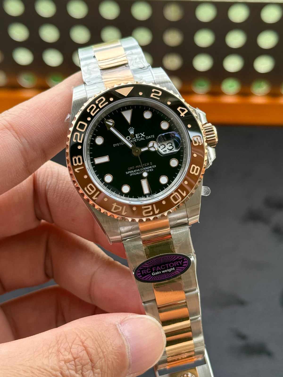 Rolex GMT Master II 126711 Rootbeer RC Factory Weight Gain Swiss Superclone Quality