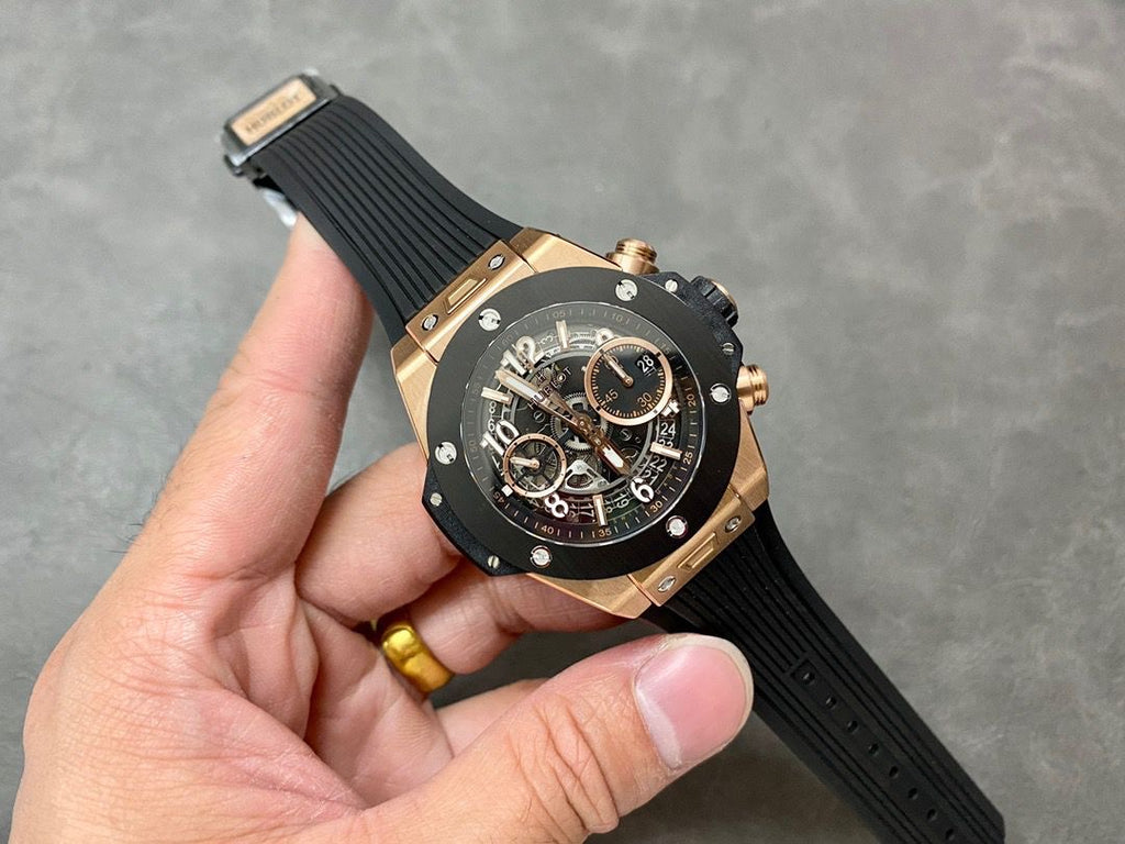 Hublot Swiss Superclone Quality Big Bang Unico King Gold Ceramic 45 mm