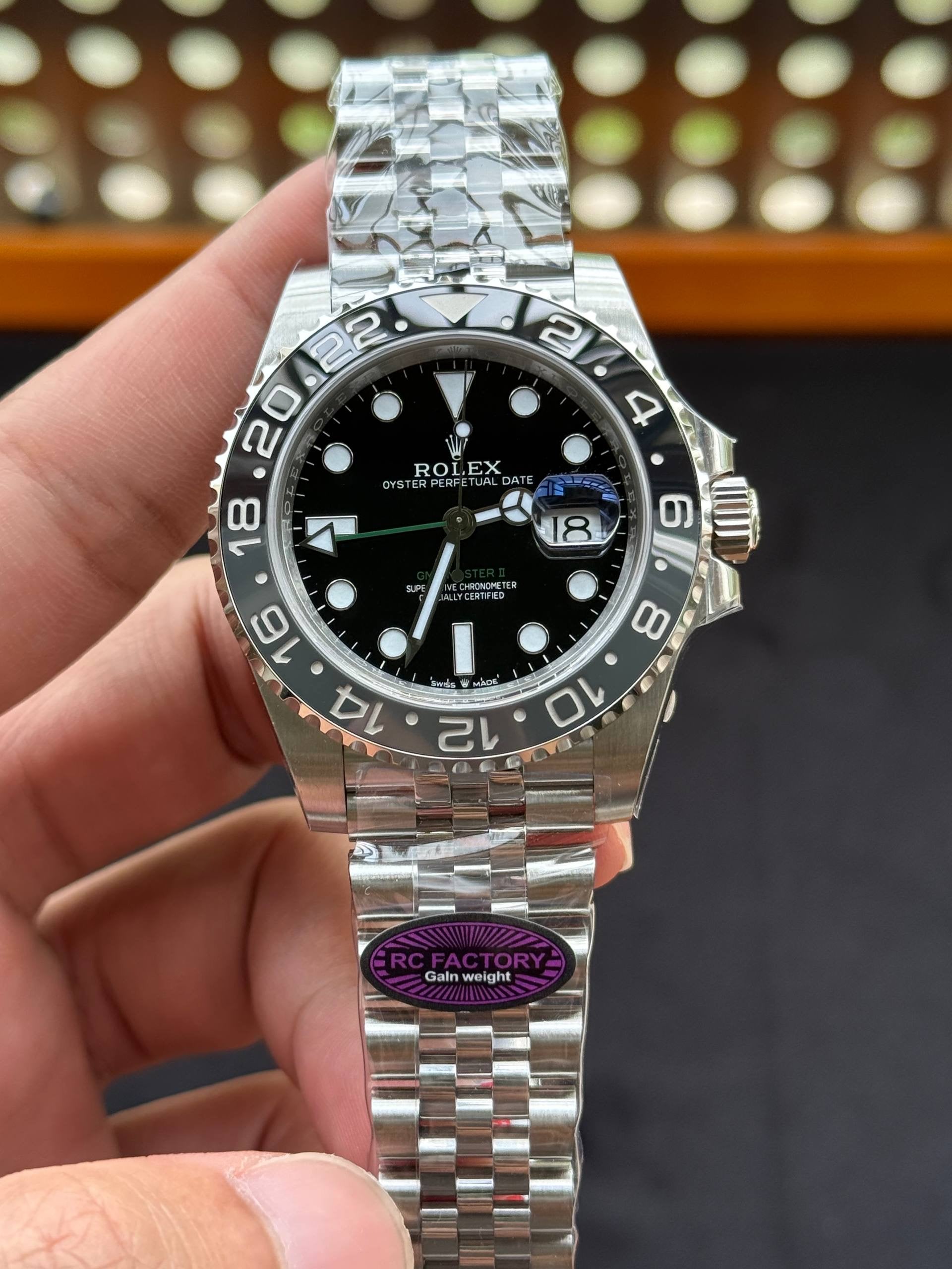 Rolex GMT Master II 126710 Bruce Wayne RC Factory Weight Gain Swiss Superclone Quality
