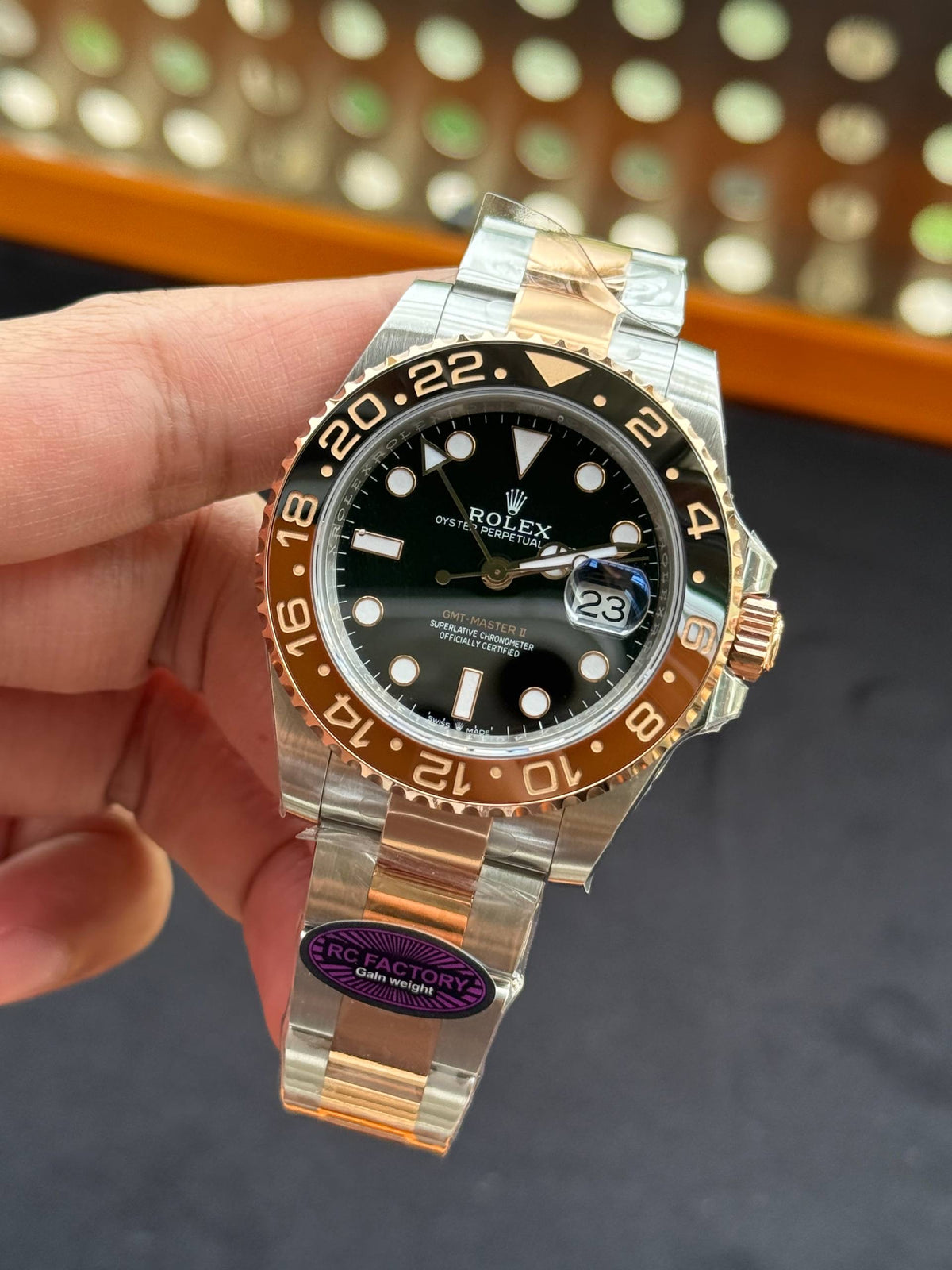 Rolex GMT Master II 126711 Rootbeer RC Factory Weight Gain Swiss Superclone Quality
