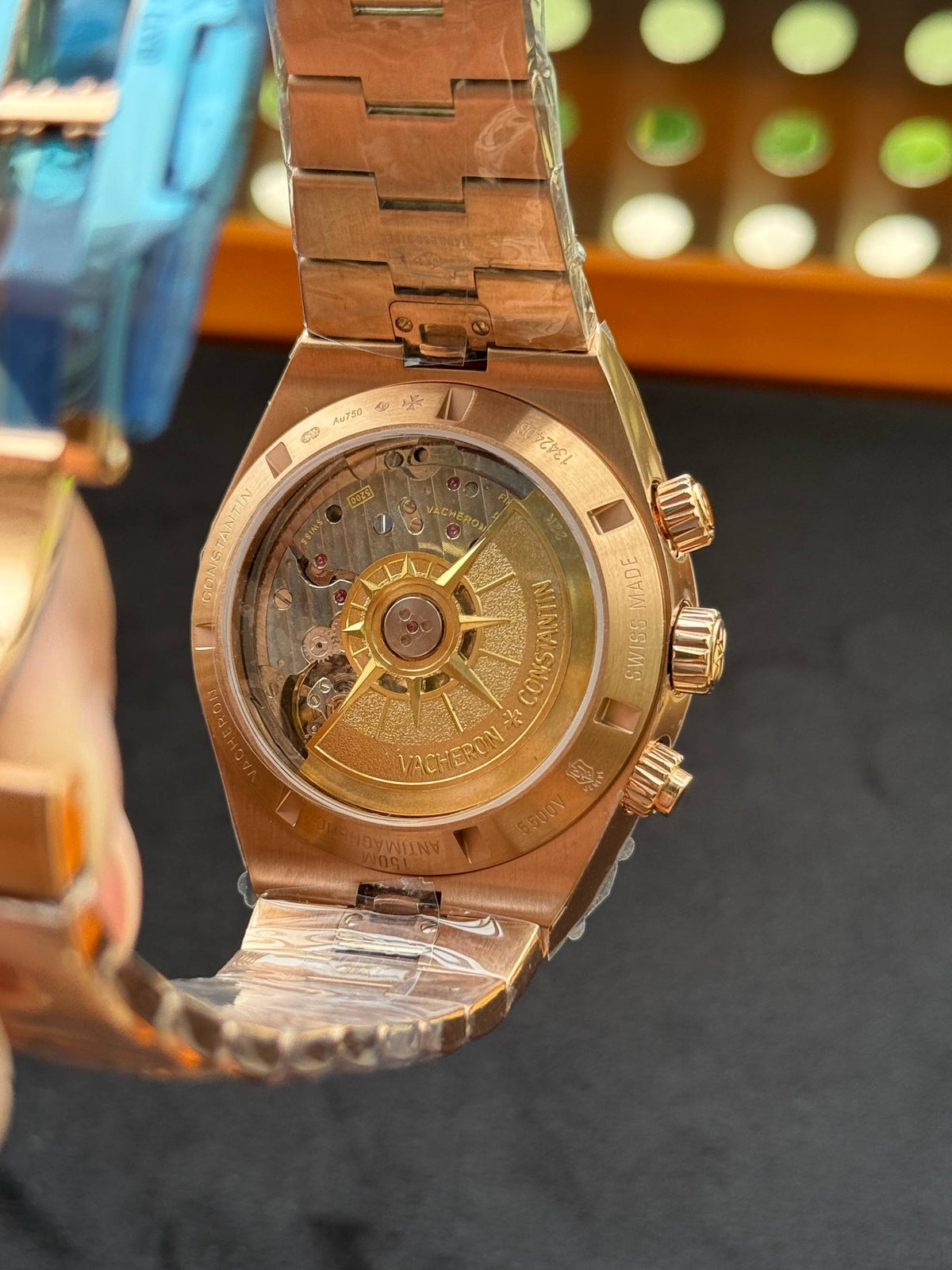 Vacheron Overseas Chronograph RoseGold ZF Factory Latest Version Swiss Superclone