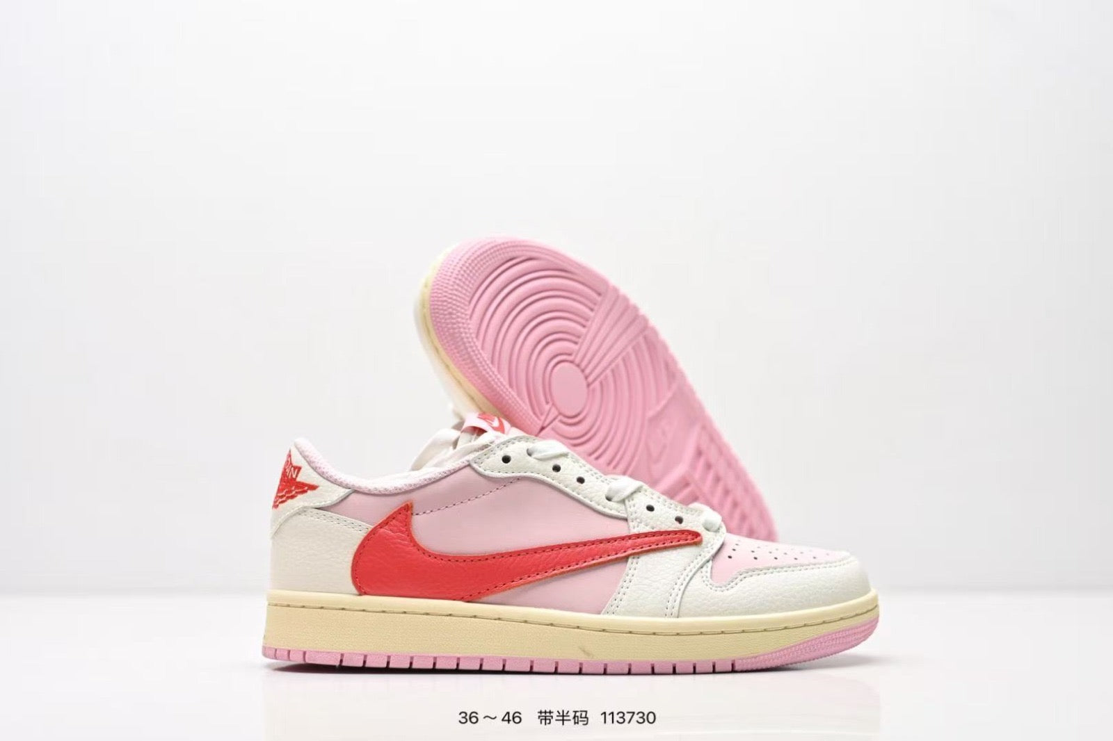 AIR JORDAN 1 RETRO LOW OG SP TRAVIS SCOTT SAIL TROPICAL PINK