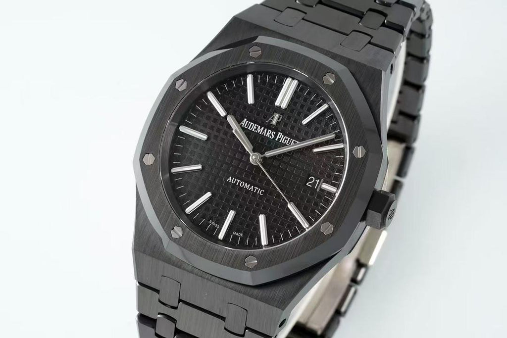 Audemars Piguet Swiss Superclone Quality Custom Black PVD Black Dial 15400ST