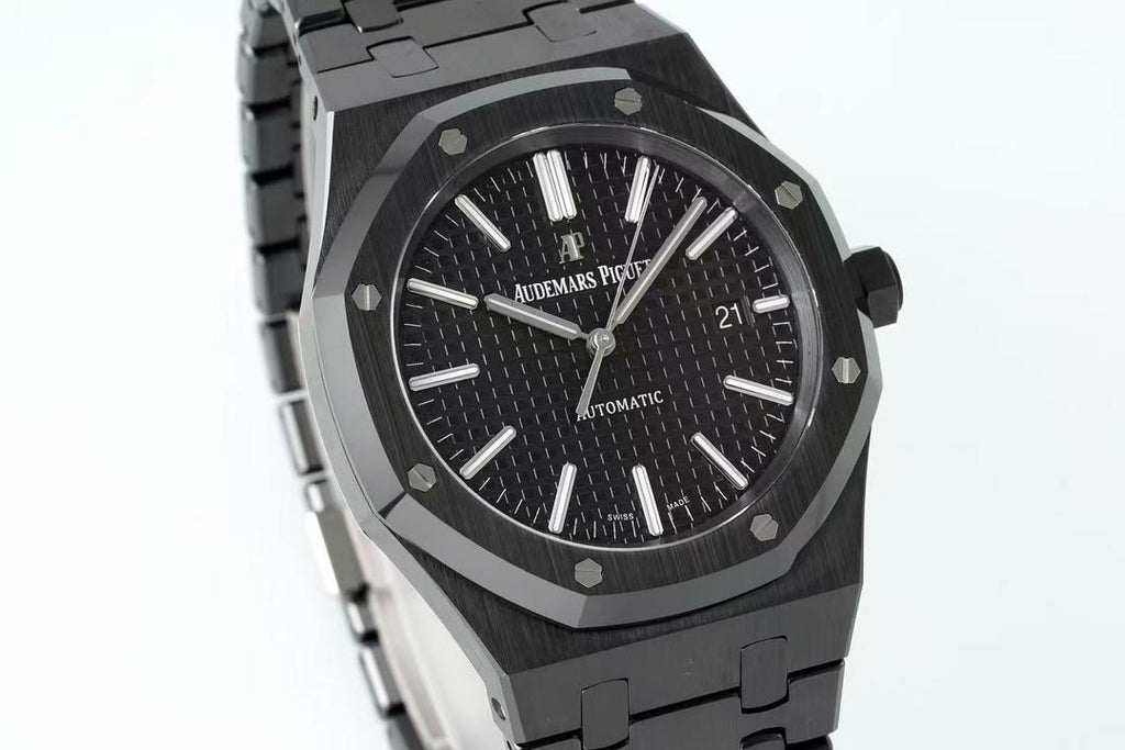Audemars Piguet Swiss Superclone Quality Custom Black PVD Black Dial 15400ST