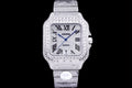 Cartier Sandos Full icedout Diamonds