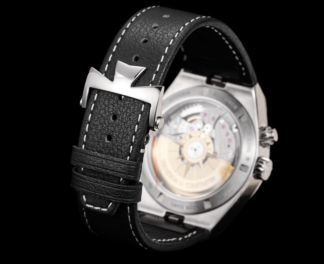 Vacheron Overseas Dual Time 7900v ss Black Lacquer Swiss Superclone