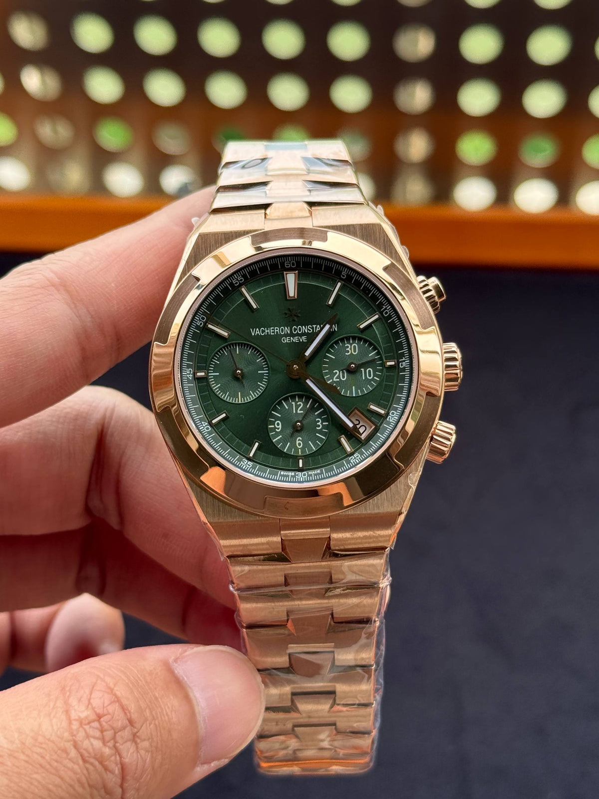 Vacheron Overseas Chronograph RoseGold ZF Factory Latest Version Swiss Superclone
