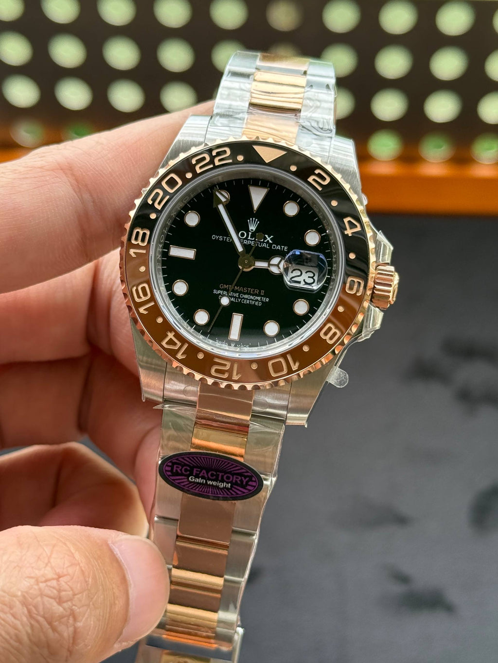 Rolex GMT Master II 126711 Rootbeer RC Factory Weight Gain Swiss Superclone Quality