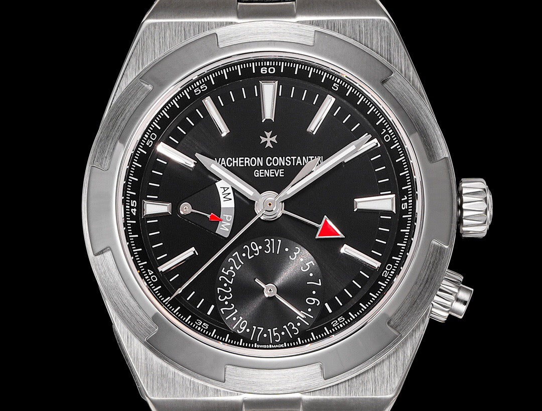 Vacheron Overseas Dual Time 7900v ss Black Lacquer Swiss Superclone