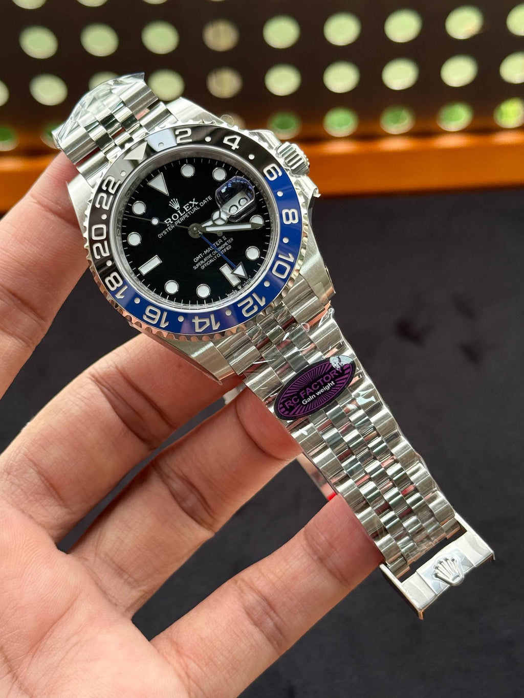 Rolex GMT Master II 126710 Batman RC Factory Weight Gain Swiss Superclone Quality