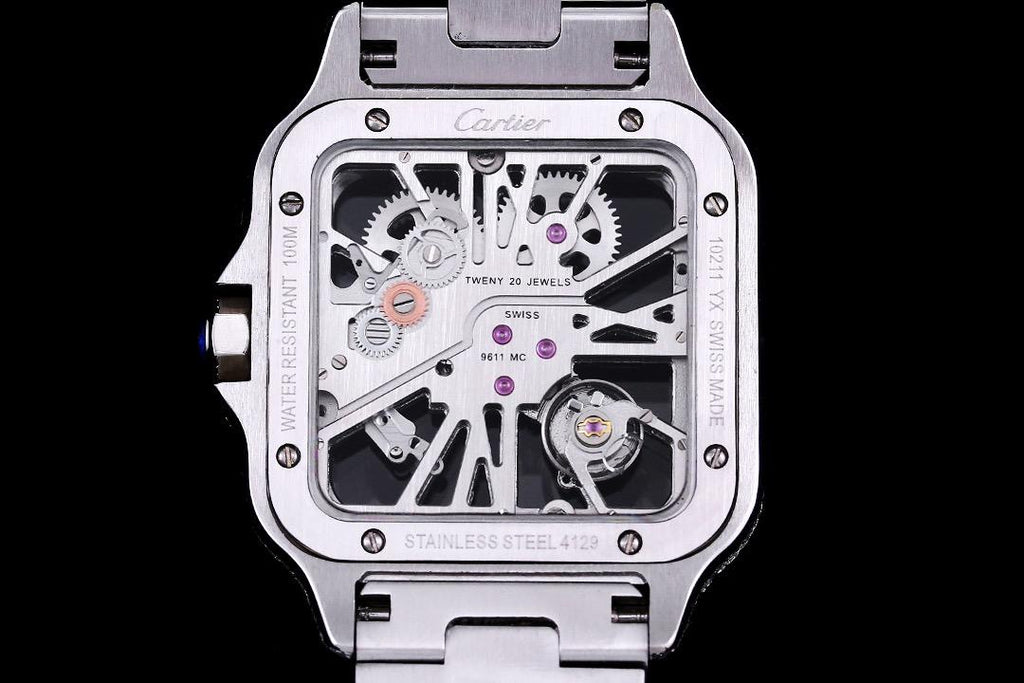 Cartier Skeleton Full icedout Diamonds