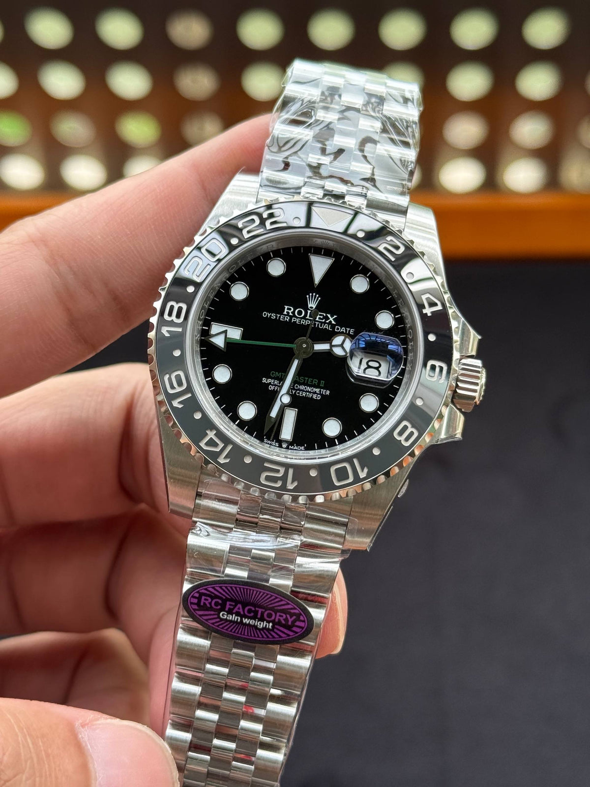 Rolex GMT Master II 126710 Bruce Wayne RC Factory Weight Gain Swiss Superclone Quality