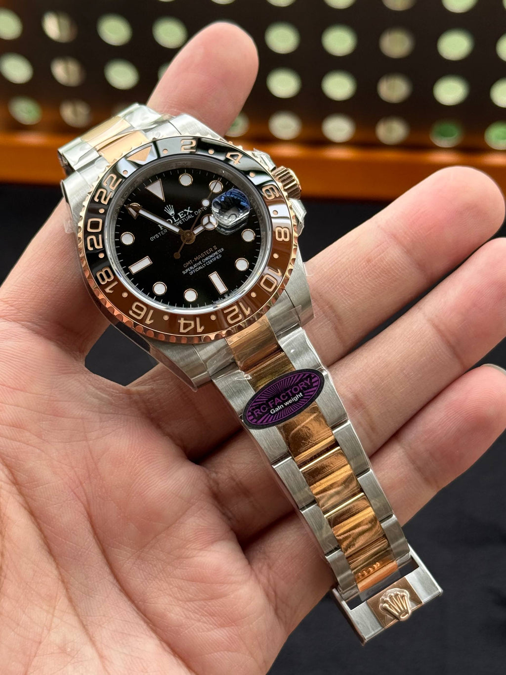 Rolex GMT Master II 126711 Rootbeer RC Factory Weight Gain Swiss Superclone Quality