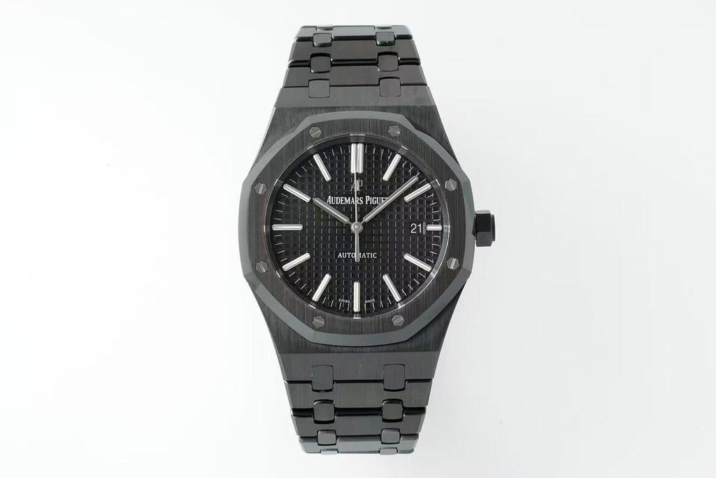 Audemars Piguet Swiss Superclone Quality Custom Black PVD Black Dial 15400ST