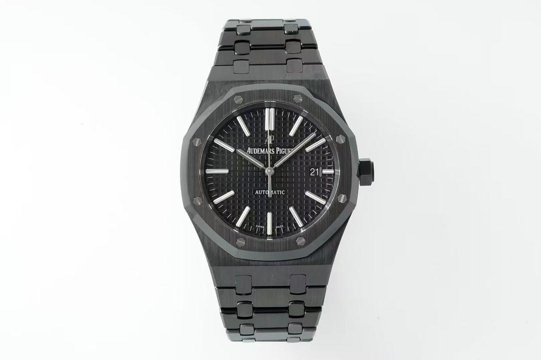 Audemars Piguet Swiss Superclone Quality Custom Black PVD Black Dial 15400ST