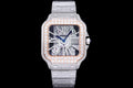 Cartier Skeleton Rosegold Tow Tone Gold Full icedout Diamonds