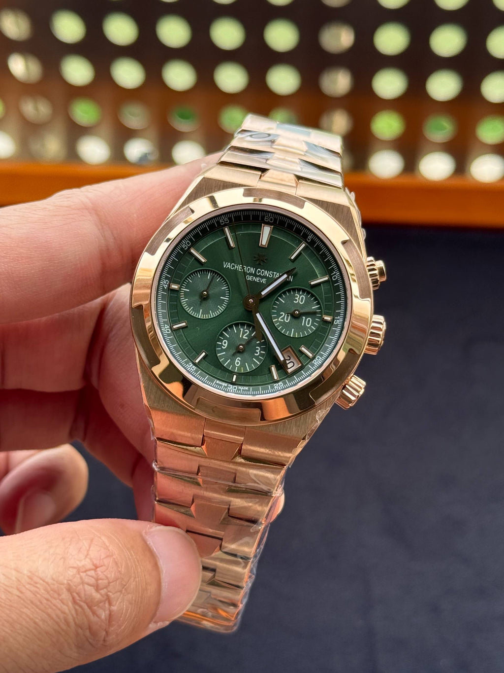 Vacheron Overseas Chronograph RoseGold ZF Factory Latest Version Swiss Superclone