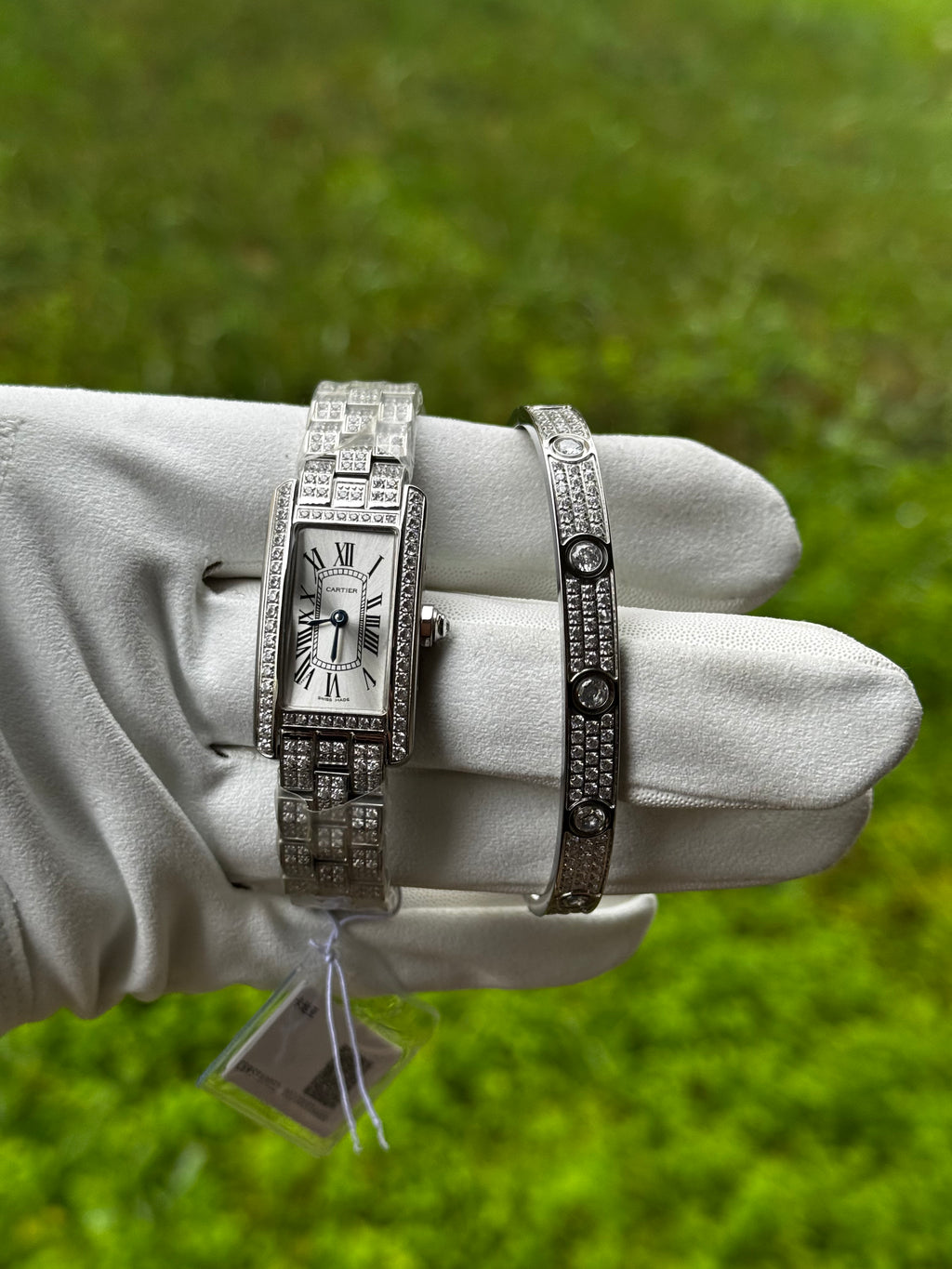 Cartier 3A+ Quality Tank Americaine Full icedout