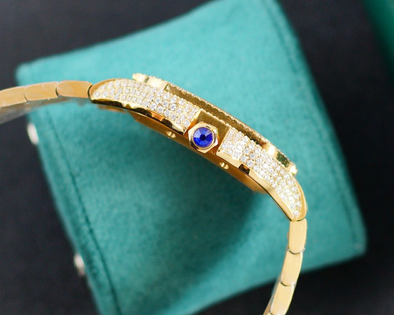 Cartier Yellow Gold Full icedout Diamonds