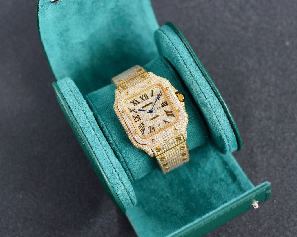 Cartier Yellow Gold Full icedout Diamonds