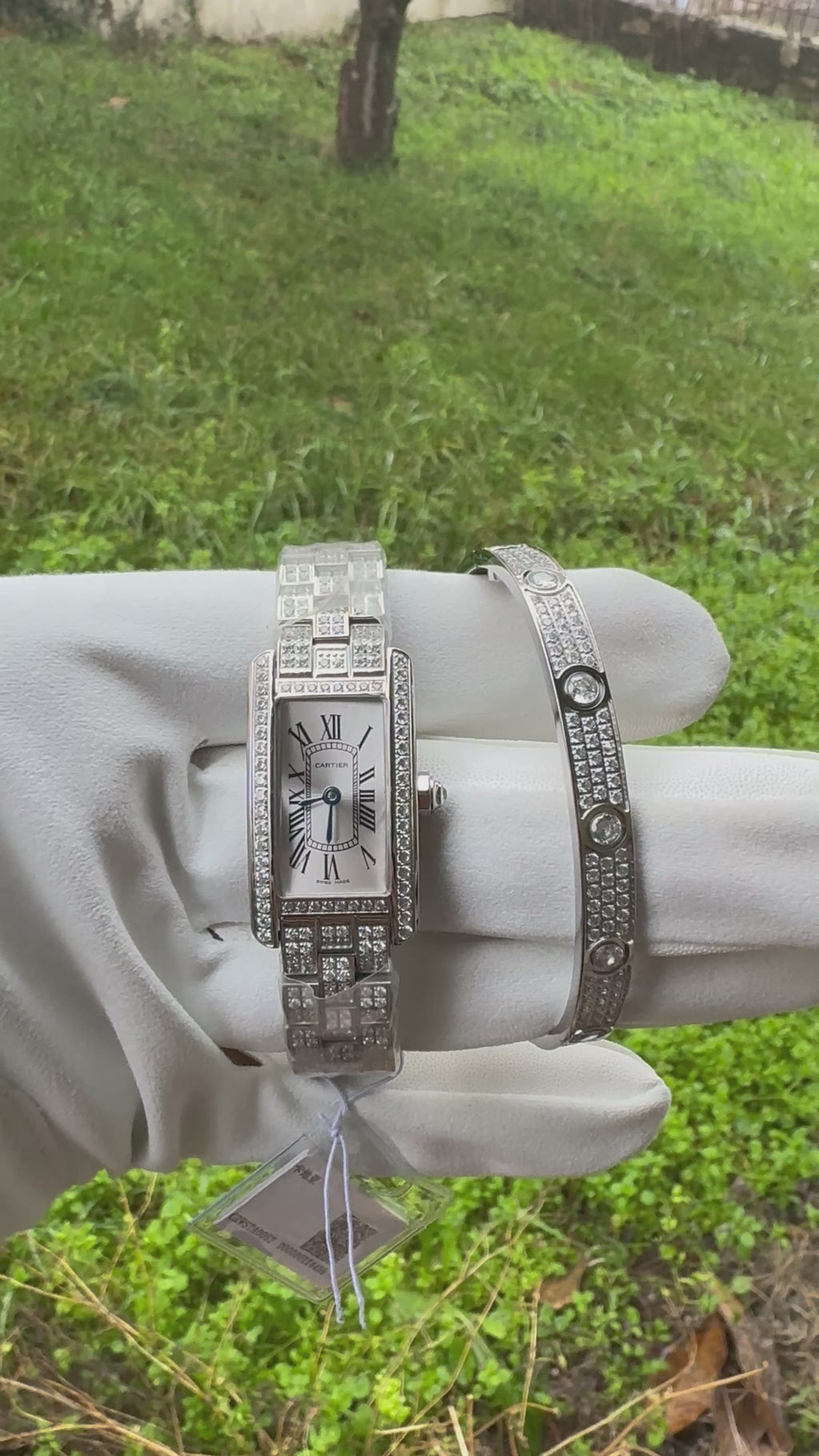 Cartier 3A+ Quality Tank Americaine Full icedout